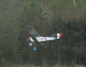 Nieuport 17 puffing smoke