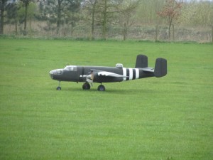 Steve Vodrey's B25 on it's Maiden Flight